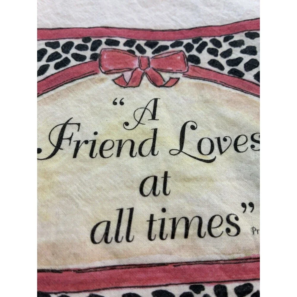 “A Friend Loves At All Times” Kitchen Towel Table Towel- Proverbs
